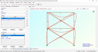 2D Frame Analysis Static Edition is available