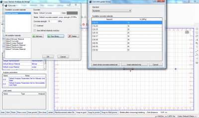 All common concrete grades, used worldwide, are included in the application