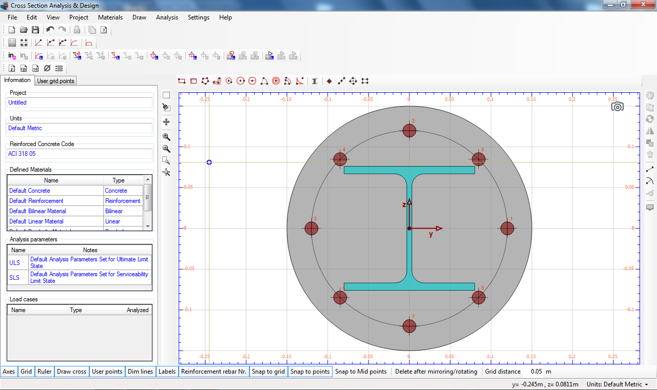 Finished geometry of cross section