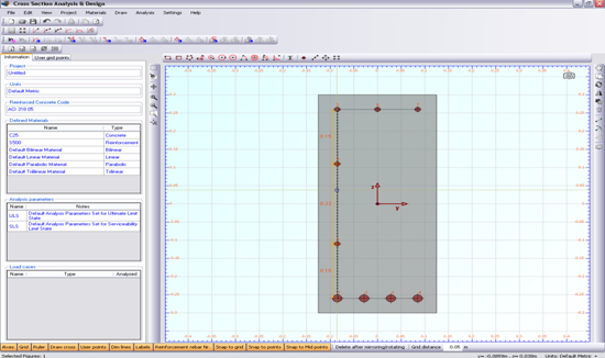 Selection of a rebar line