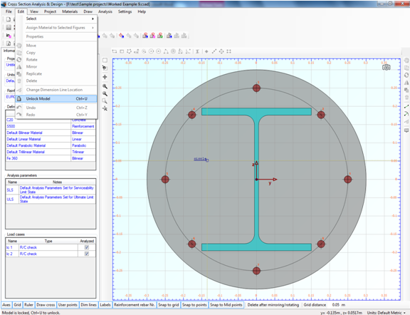 Unlocking the model to enable editing