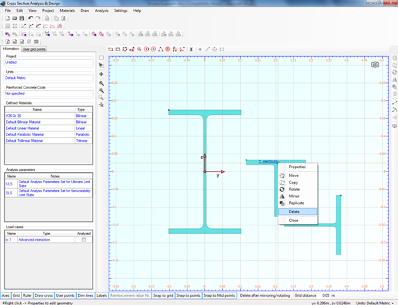 Deleting initial tee section