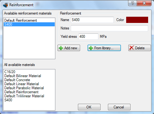 Reinforcement grade S400 has been imported and is available for use