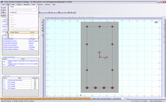 Unlocking the model to enable editing