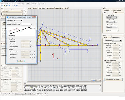 2D Frame Analysis Static Edition is available
